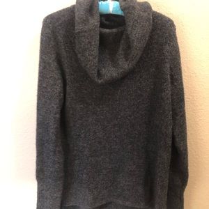 DKNY Jeans Charcoal grey cowl neck sweater, size large Med/ Small L